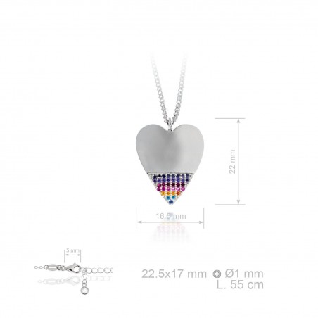 Gargantillas Corazón Circ Punta Color