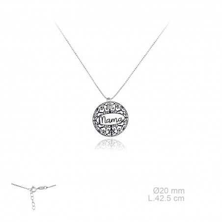 Gargantillas Mamá Plata de Ley