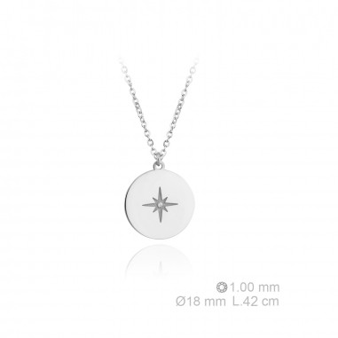 Silver Necklaces with Cubic Zirconium 