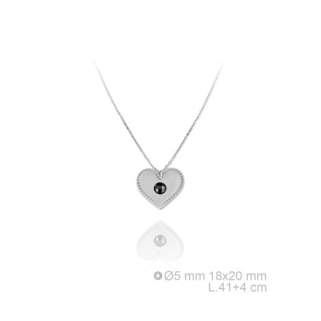 Silver Necklaces with Cubic Zirconium 