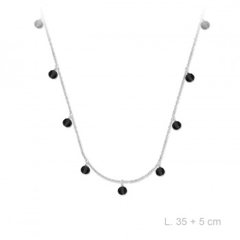 Silver Necklaces with Cubic...