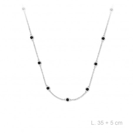 Gargantilla Choker Fantasía Circ. Negra