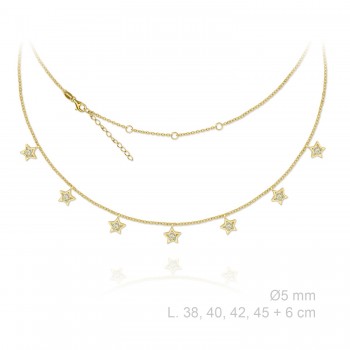 Gargantilla Estrellas Circ...