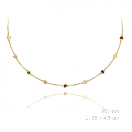 Silver Necklaces with Cubic Zirconium 