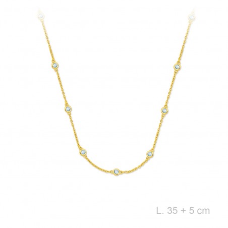 Silver Necklaces with Cubic Zirconium 