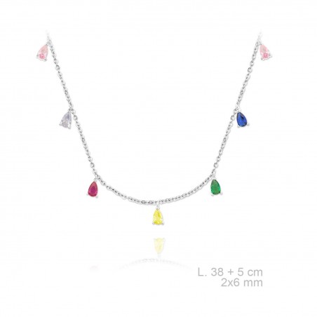 Silver Necklaces with Cubic Zirconium