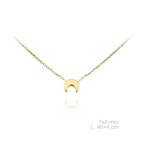 Gargantilla Luna dorada