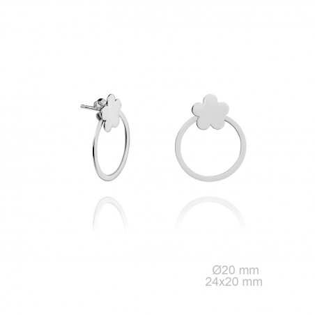 Pendientes Aro Flor