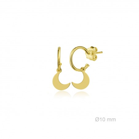 Boucles d'oreilles Argent lisse