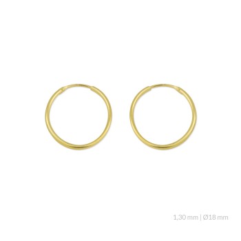 Aros Dorados 18mm Ø