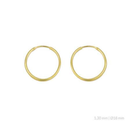 Silver Earrings | Ø18 mm