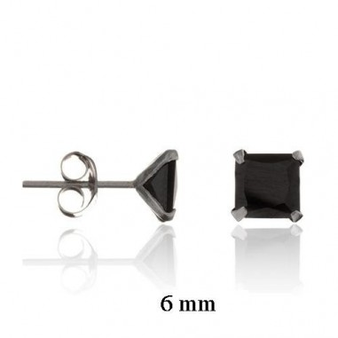 Pendientes zirconitas negras