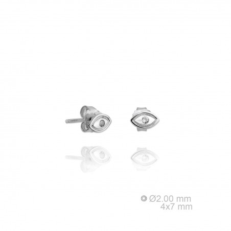 Silver Earrings with Cubir Zirconium