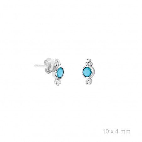 Silver Earrings with Cubir Zirconium