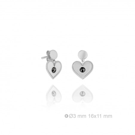 Silver Earrings with Cubir Zirconium 
