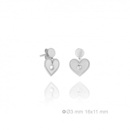 Silver Earrings with Cubir Zirconium 