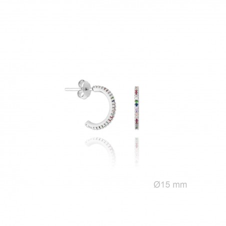 Pendientes Arcoiris Aro color