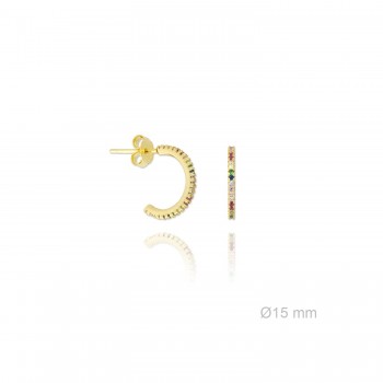 Pendientes Arcoiris Aro...