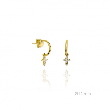 Silver Earrings with Cubir Zirconium
