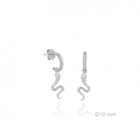 Silver Earrings with Cubir Zirconium 