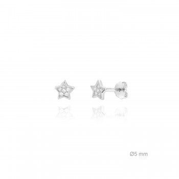 Silver Earrings with Cubir...