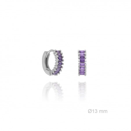 Pendientes de Plata de Ley con Zirconitas 