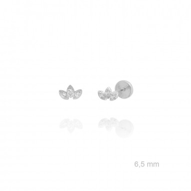 Pendientes de Plata de Ley con Zirconitas 