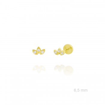 Silver Earrings with Cubir...
