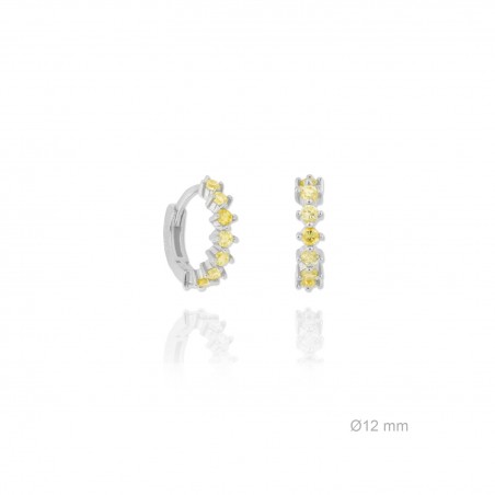 Silver Earrings with Cubir Zirconium