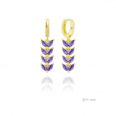 Silver Earrings with Cubir Zirconium