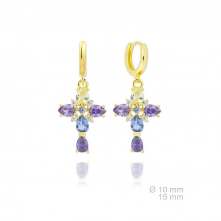 Brincos de Prata Esterlina e Zircônia