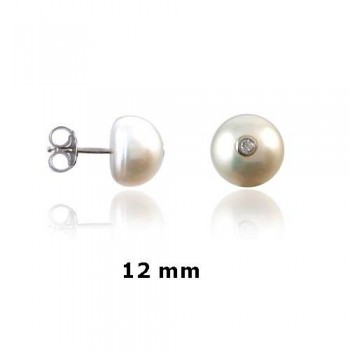 Pendientes Perla Natural y...