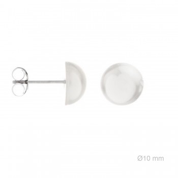 Pendientes 1/2 bola Perla...