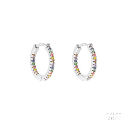 Boucles d'oreilles en Argent | Ø16mm