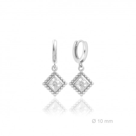 Silver Earrings with Cubir Zirconium