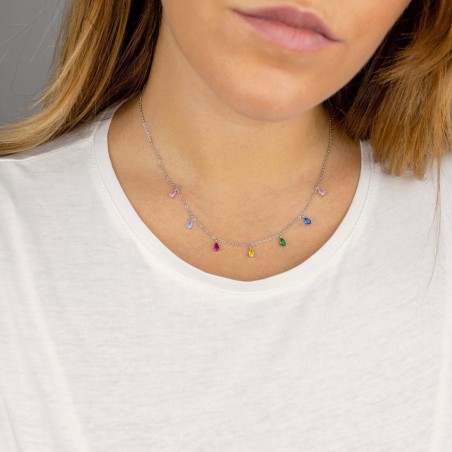 Silver Necklaces with Cubic Zirconium