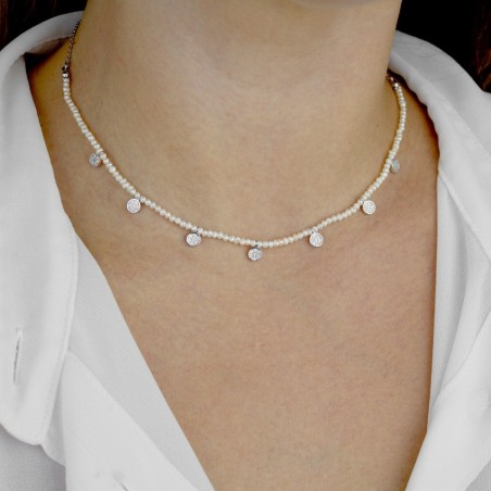 Gargantilla MiniPerlas Círculos Circ 