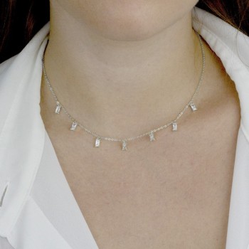 Silver Necklaces with Cubic... 2