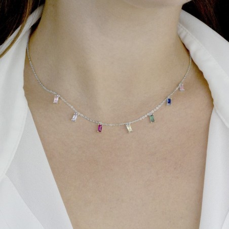 Silver Necklaces with Cubic Zirconium