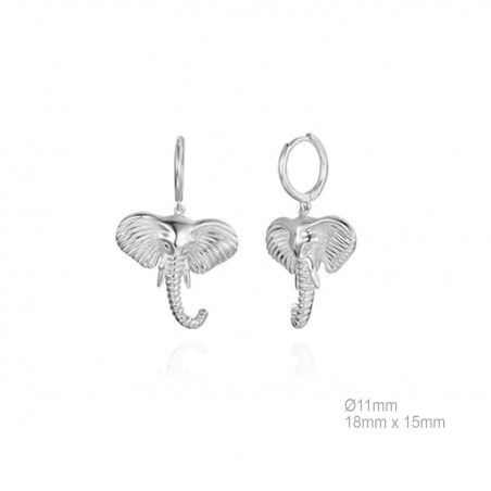 Boucles d'oreilles Argent lisse