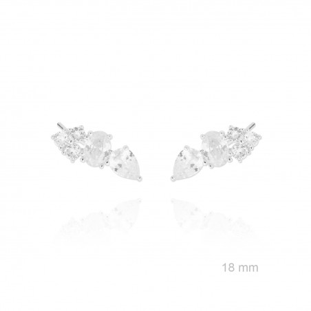 Escaladores de orelha em Prata Esterlina