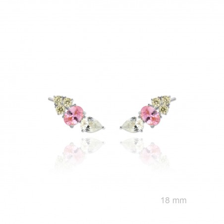 Escaladores de orelha em Prata Esterlina