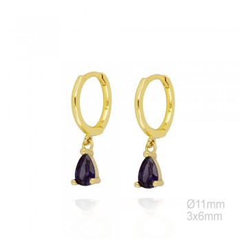Pendientes Aro Dorado Cir....