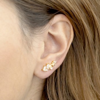 Escaladores de orelha Prata... 2