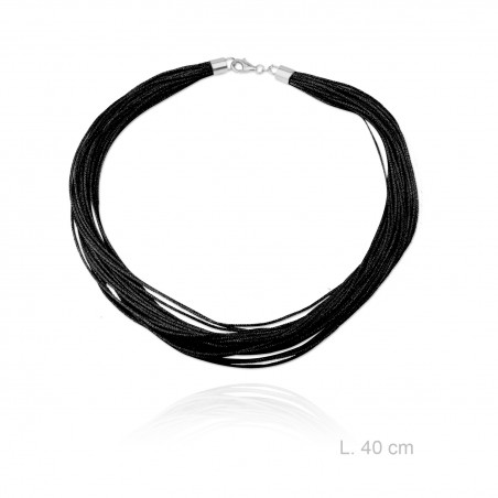 Gargantilha de lurex, comprimento: 40 cm