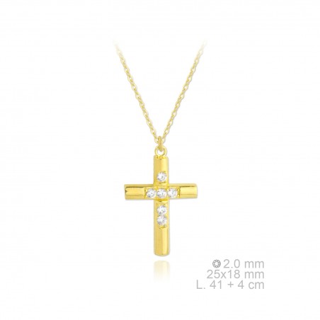 Collier en argent avec zirconite