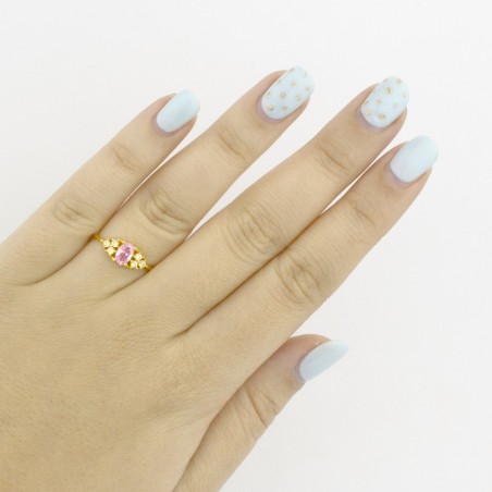 Sortija de Plata de Ley y circonita