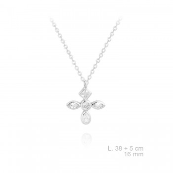 Silver Necklaces with Cubic...