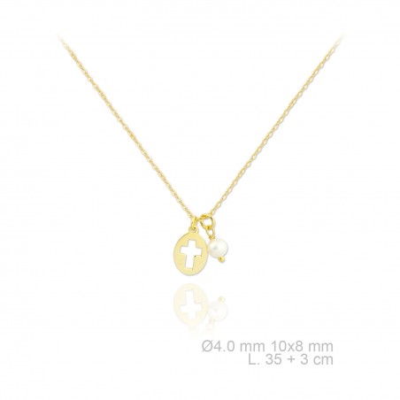 Gargantilla de Plata de Ley y nácar