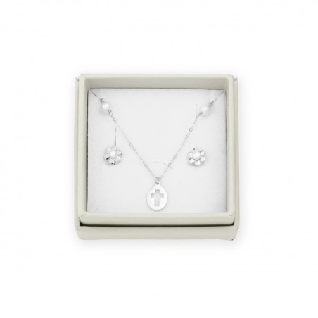 Sterling Silver Pack - Earrings and necklace
